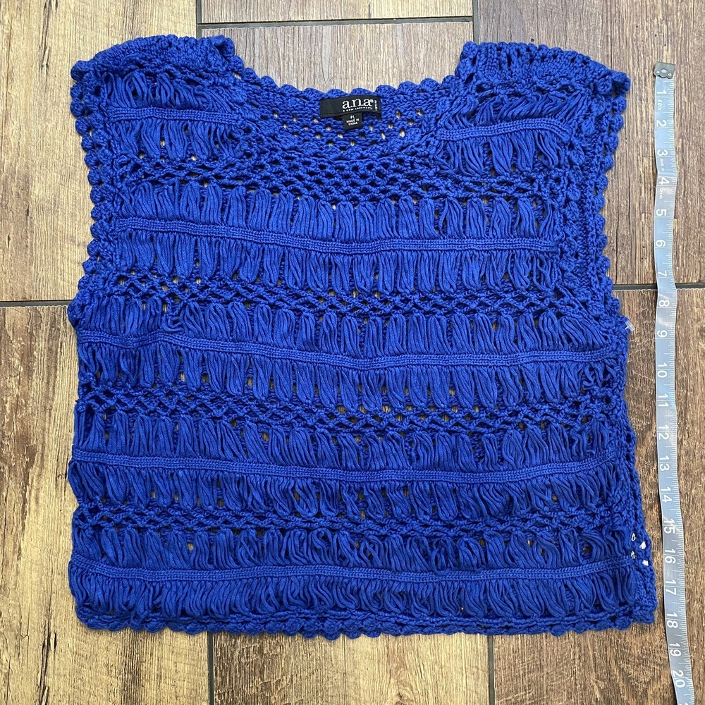 ANA A new approach crochet Top Petite PL boho Festival Concert Hippie Open Knit